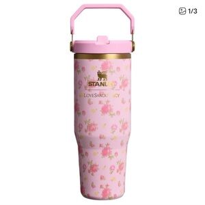 NWT Stanley LoveShackFancy 30oz Ice Flow Flip Straw Tumbler - Ibiza Sunset